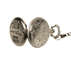 Montre à gousset Argent Paris 3 monuments GM