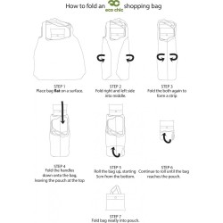 Sac cabas pliable vert Animaux de la foret – Eco Chic