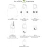 Sac cabas pliable Lila "Papillons" – Eco Chic