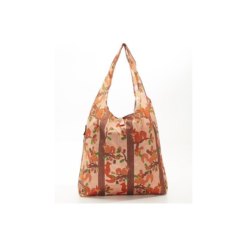 Sac cabas pliable orange "Écureuils " – Eco Chic