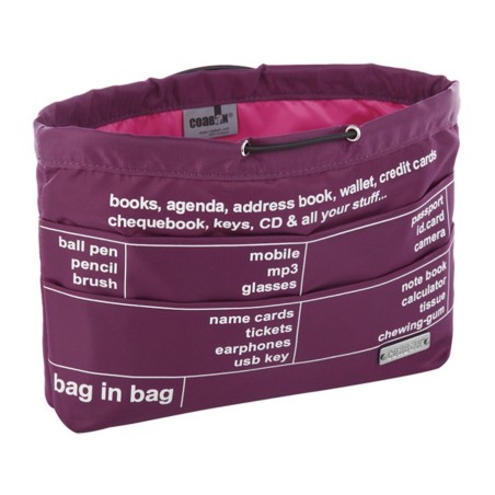 Bag in Bag Violet reversible Rose Grand modèle- Coaban