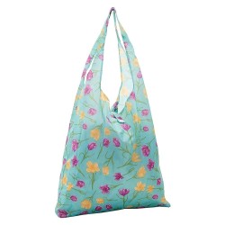 Sac cabas pliable bleu "Crocus" – Eco Chic
