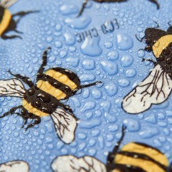 Sac cabas pliable Bleu "Abeilles" – Eco Chic