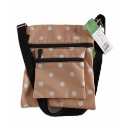 Sac besace Eco-chic ."Les pois"