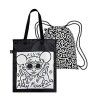 Sac à dos/cabas réversible LOQI  " Andy Mouse et Untitled" KEITH HARING