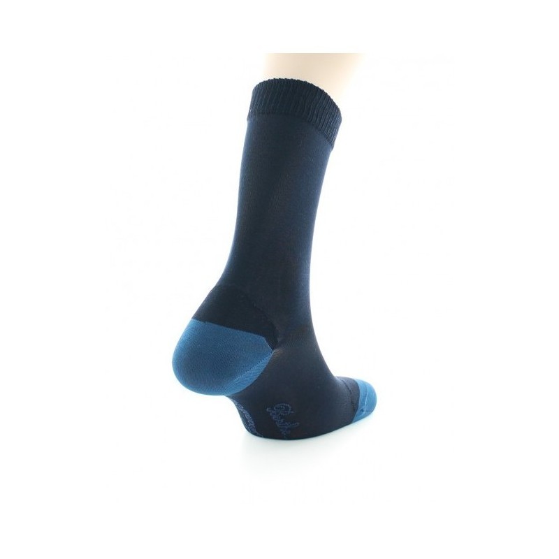 CHAUSSETTES HOMME SOIE BLEU - BERTHE AUX GRANDS PIEDS BABOS.6