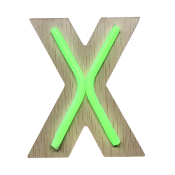 X- LETTRE NÉON