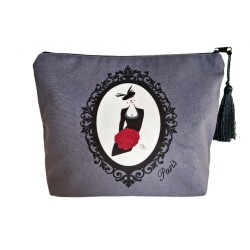 Pochette  moyenne Grise "La...