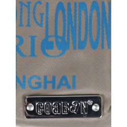 Trousse Cute Pouch Coaban Taupe/Bleu