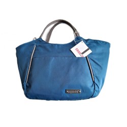 Petit Sac trapèze "Bonbon" Coaban Bleu réversible Gris