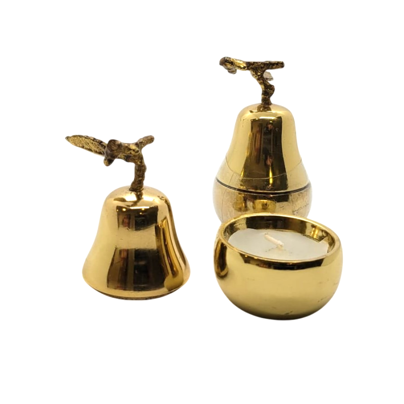 Porte-lumignon poire en métal- D.L.& Co