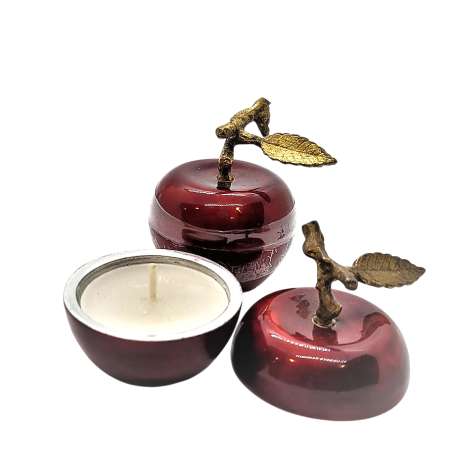 Porte-lumignon Pomme en métal- D.L.& Co