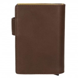 Porte-cartes vertical Arrow bicolor marron/ocre - Pepe Jeans