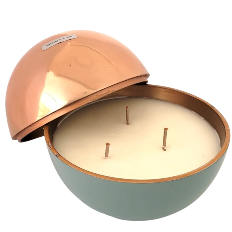 Bougie sphère Mystère d’ambre - Autour du parfum