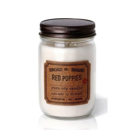 Bougie Broad St Brand – Red Poppies