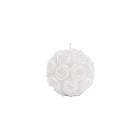 Bougie Boule parfumée “Roses Blanches”
