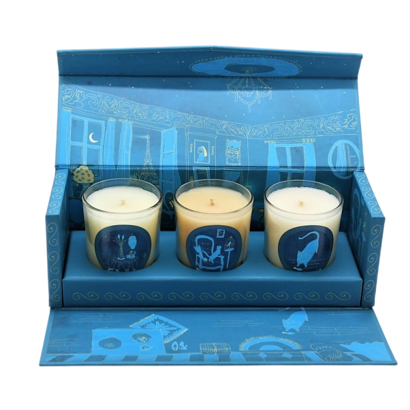 E-BOUGIE - Coffret 3 Bougies Nuit Parisienne