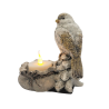 Porte-lumignon avec oiseau