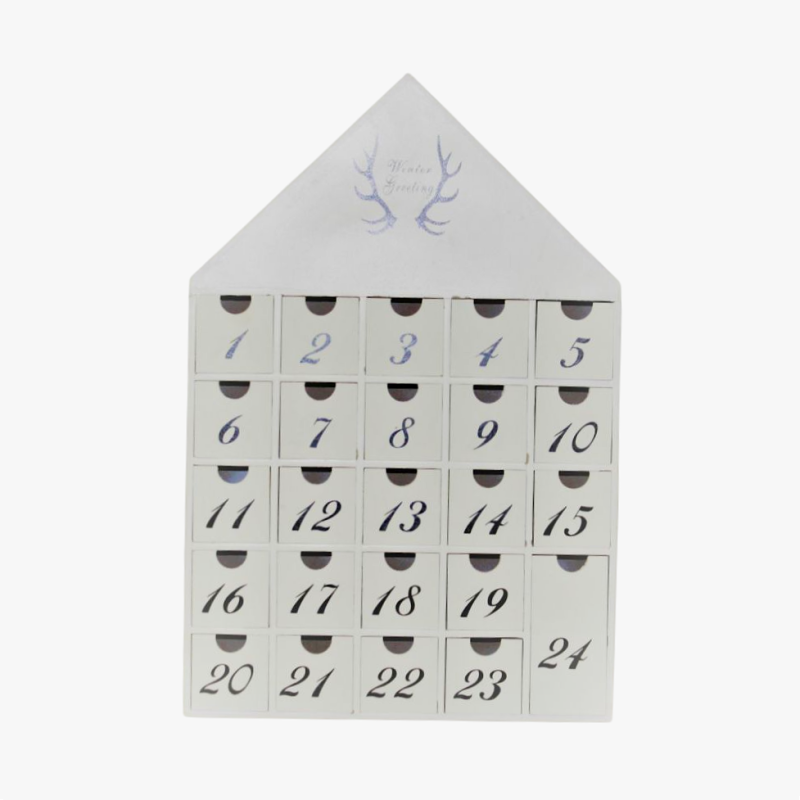 Calendrier de l’Avent en bois – "Winter Greeting"