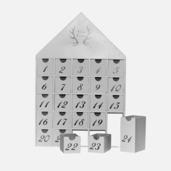 Calendrier de l’Avent en bois – "Winter Greeting"