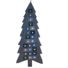 Calendrier de l’Avent en tissu -  Forme sapin