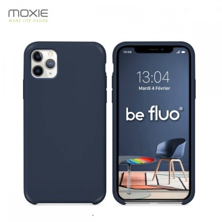 Coque iPhone 11 Pro BeFluo Bleu Marine - Moxie