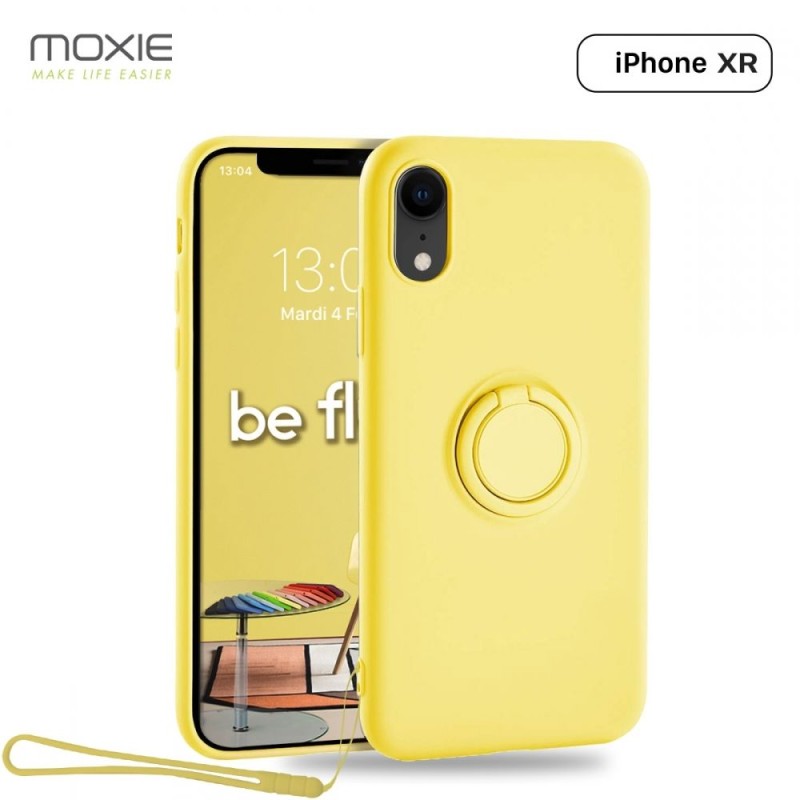 Coque iPhone XR BeFluo Jaune - Moxie