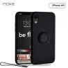 Coque iPhone XR BeFluo Noire - Moxie