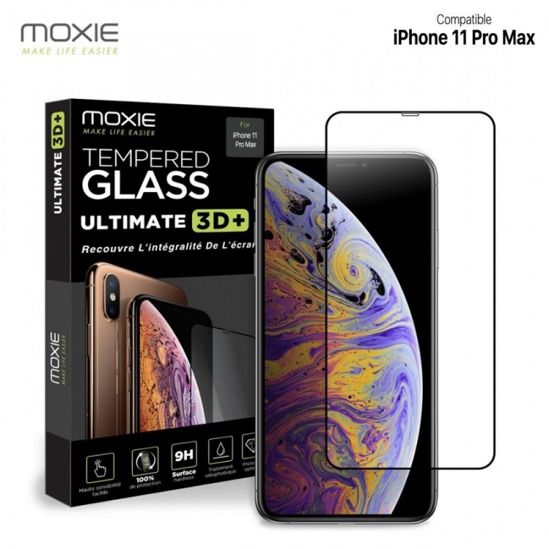 Protection en verre trempé 3D pour IPhone 11 Pro - Moxie