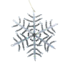 Flocon de neige en perle Blanche et grise - Décor de noël