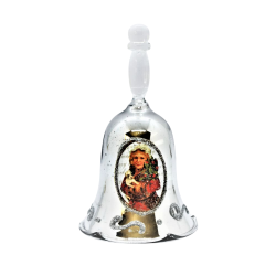 Cloche de noel argentée  –...