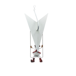 Décoration de noël à ressort Bonhomme de neige sur planeur
