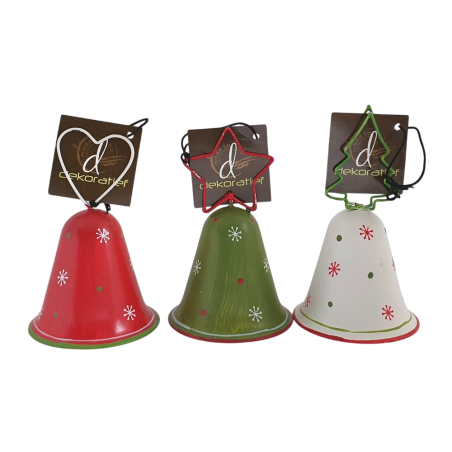 Cloches marque-place en métal – Décoration de table de Noël