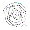 Guirlande de perles à facettes irisées