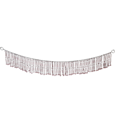 Guirlande décorative à pampilles roses en perles