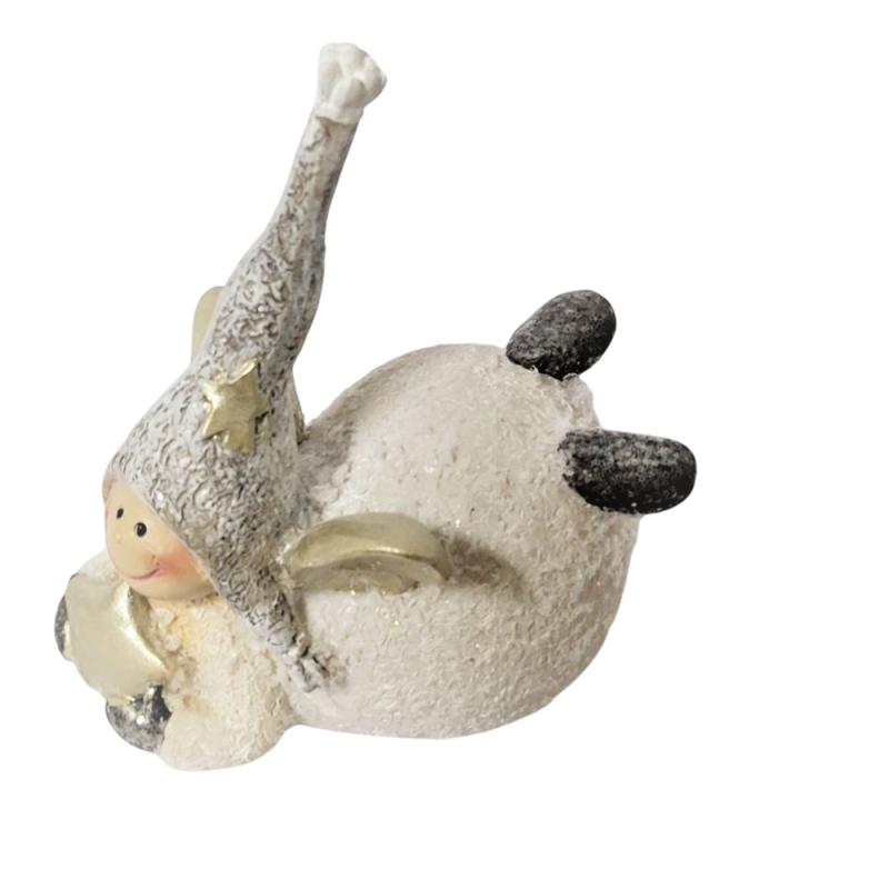 Ange couché décoration de noel - Dekoratief