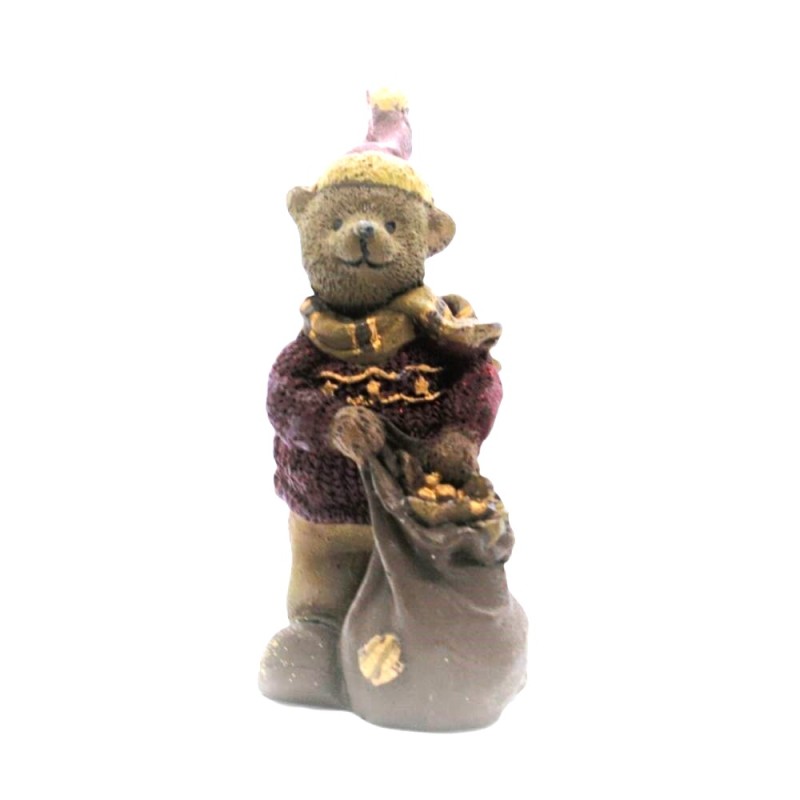 Bougie ourson de  noël