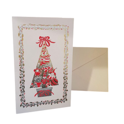 Carte double de noël "Sapin...