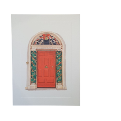 Carte double de noël "Porte...