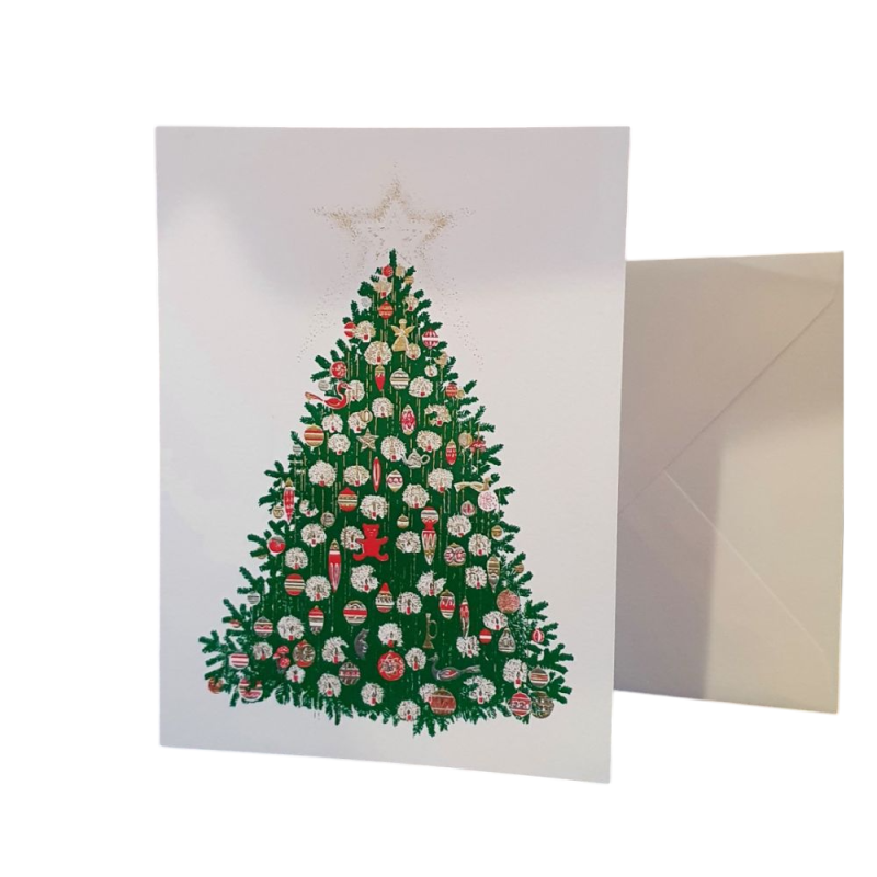 Carte double de noël "sapin de noël  " - Rossi