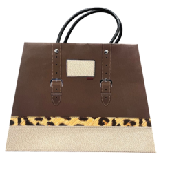 Sac Cadeau Élégant Marron &...