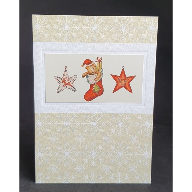 Carte de Noël double "Botte de Noël rouge" - Picture Palace