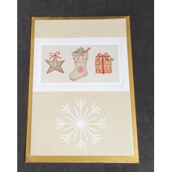 Carte de Noël double "Botte...