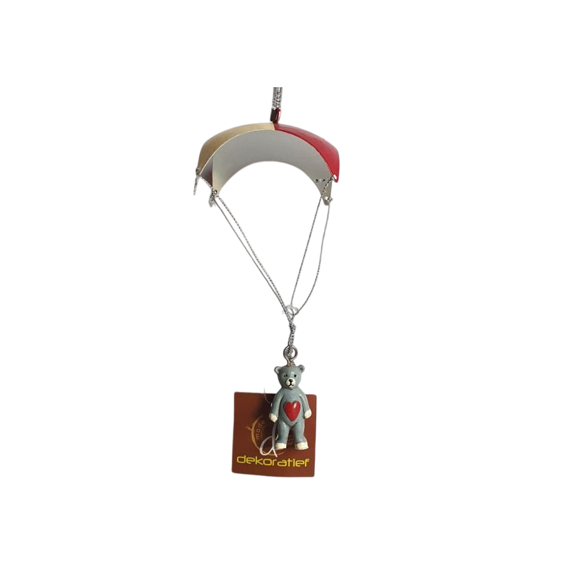 Décoration de noel à ressort Ours en parachute