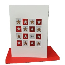 Carte double de Noël « Étoiles»