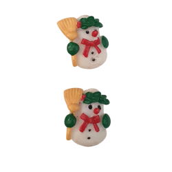 2 Boutons Bonhomme de neige...