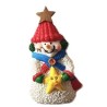 Bouton JHB - Bonhomme de neige avec étoile