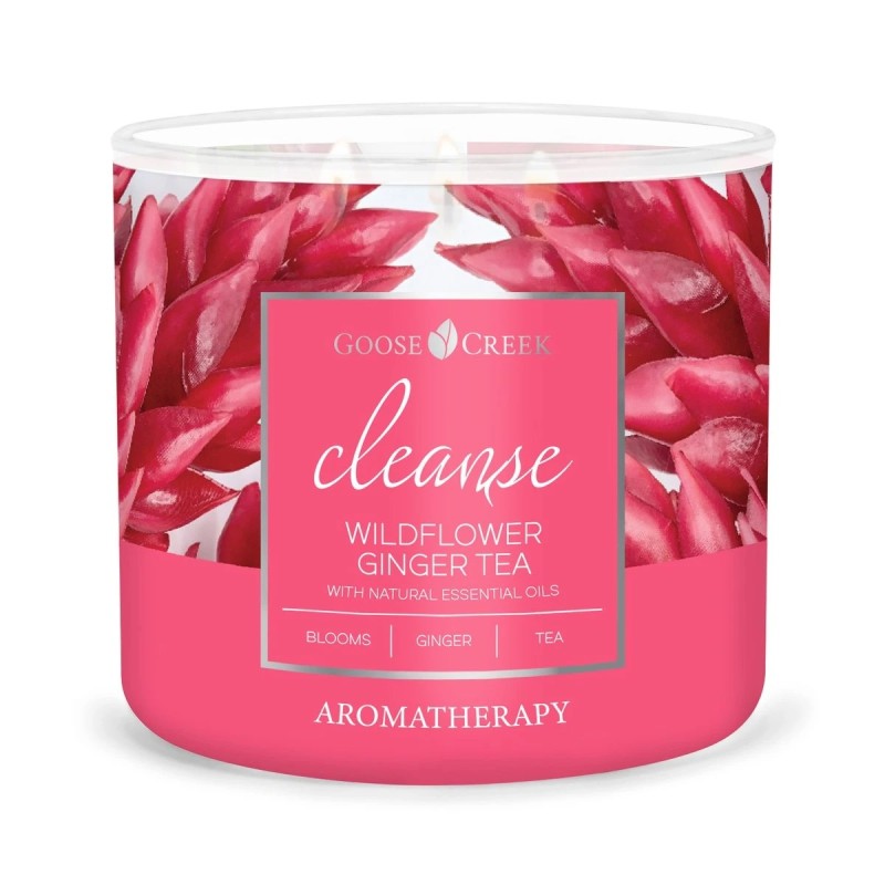Bougie 3 mèches Cleanse - Wildflower Ginger Tea /Thé Au Gingembre & Fleurs Sauvages  – Goose Creek