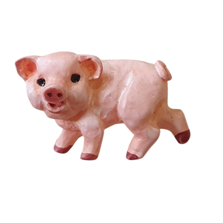 Bouton JHB - "Cochon rose"