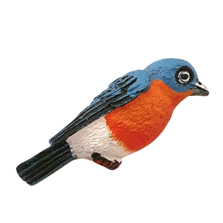 Bouton JHB "Oiseau bleu"